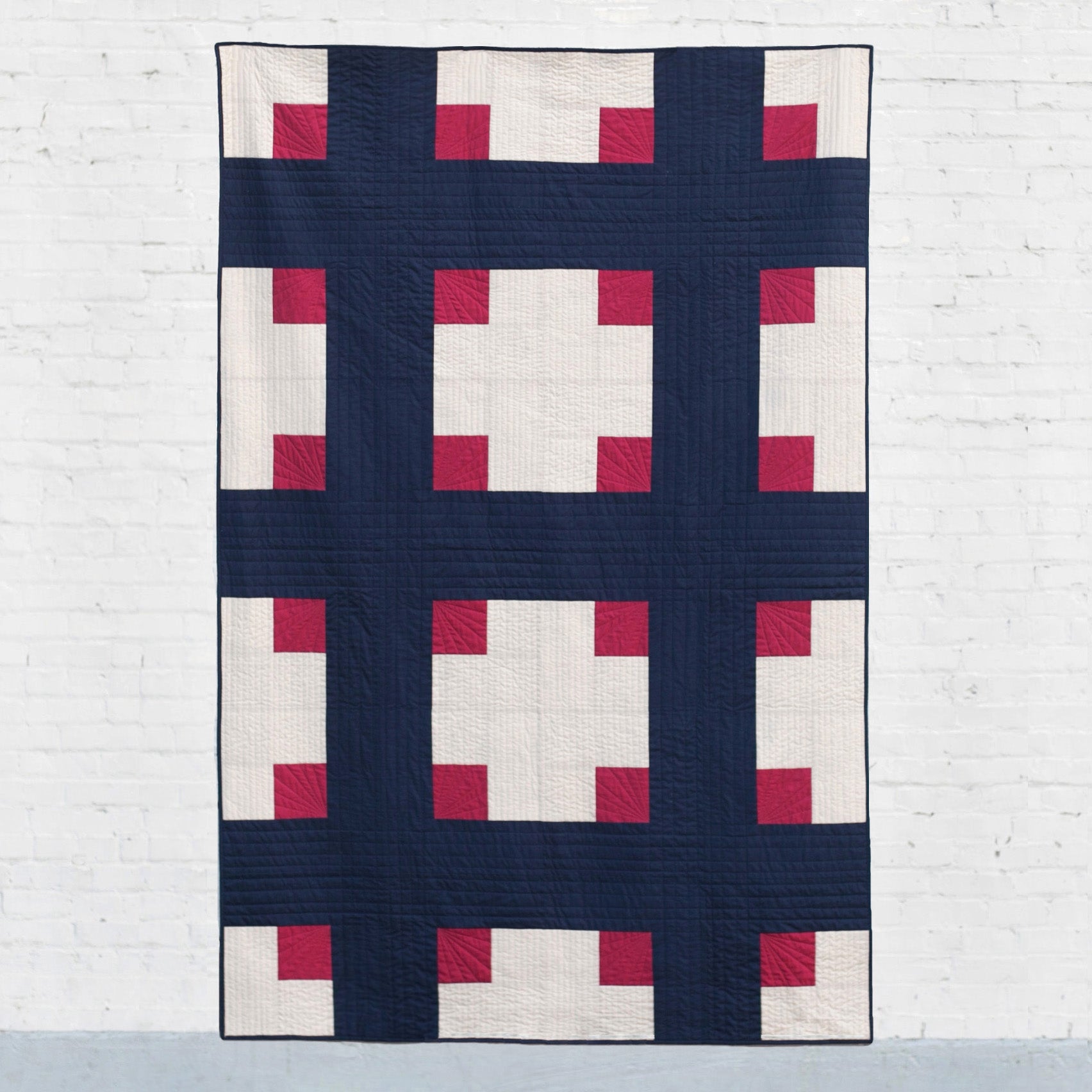 Cross Cabins Quilt Pattern (PDF)