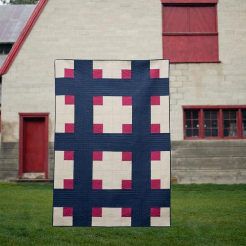 Cross Cabins Quilt Pattern (PDF)