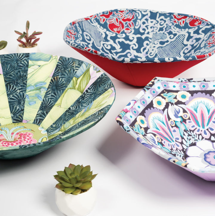 Round Fabric Art Bowls with Kirsten Fisher