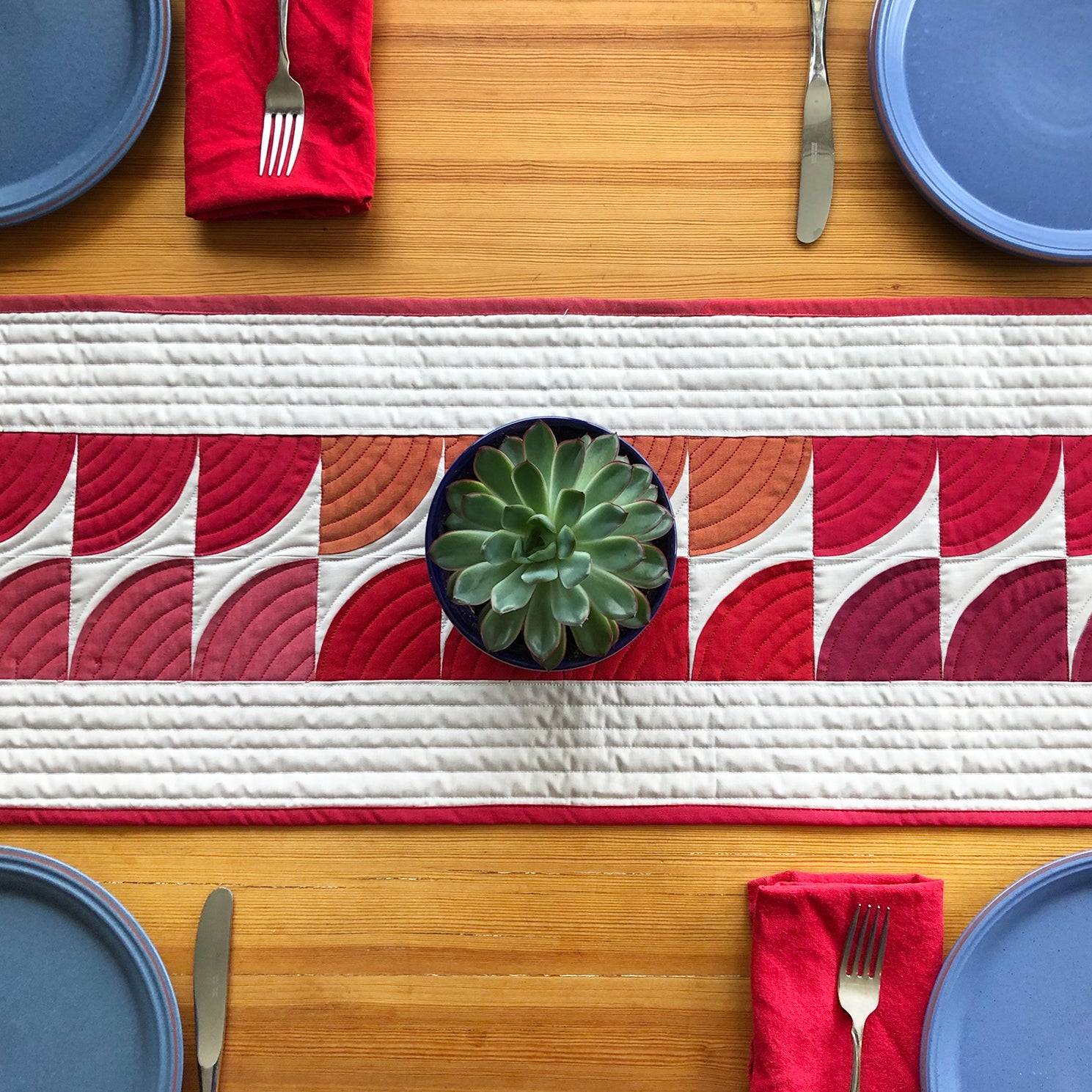 Quarter Circle Table Runner