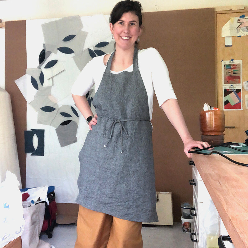 Hand Sewn Apron (no sewing machine used)