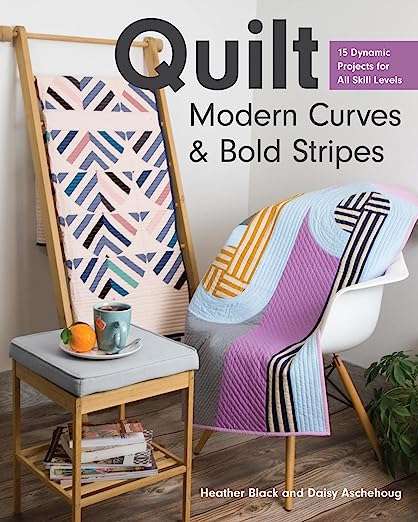 Quilt Modern Curves and Bold Stripes (Digital)
