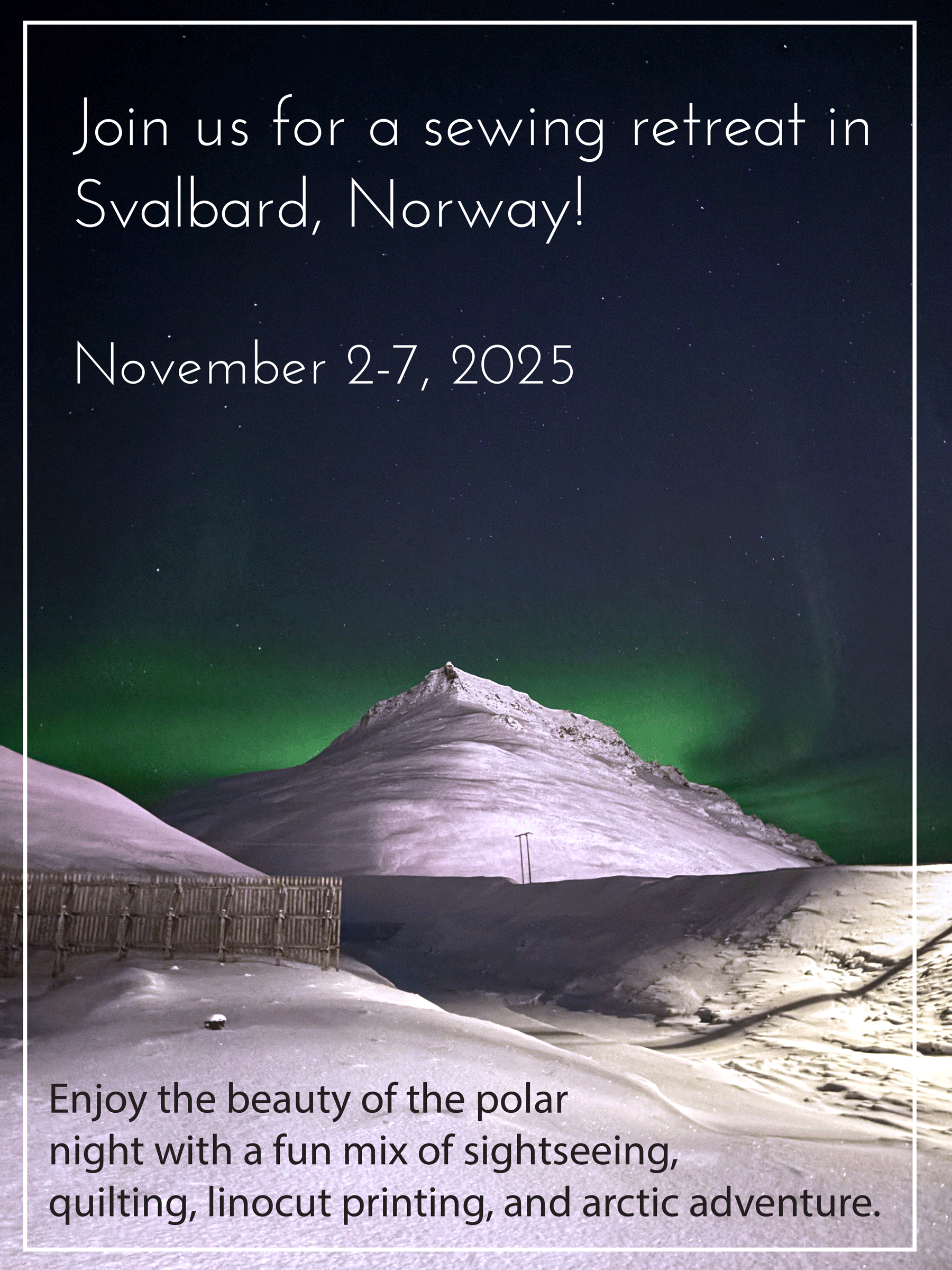 Svalbard Retreat November 2-7, 2025